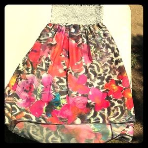 Tropical High Low Dress